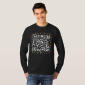 Trump tanzt Code QR Weihnachten T-Shirt (Vorne ganz)