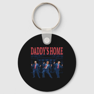 Trump tanzt Daddy's Home Retro 1  Schlüsselanhänger