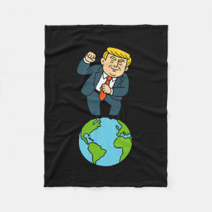 Trump tanzt lustiger Spruch Fleecedecke