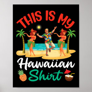 Trump tanzt mit Mädchen Das ist mein hawaiianische Poster