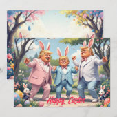 Trump tanzt zu Ostern Feiertagskarte (Vorne/Hinten)