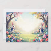 Trump tanzt zu Ostern Feiertagskarte (Rückseite)