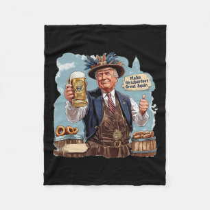 Trump-Tasse als Bier wieder großartig machen Fleecedecke