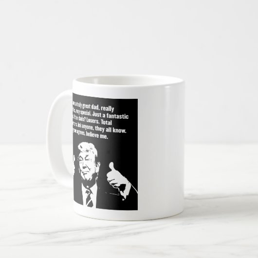Trump-Tasse des Vaters Kaffeetasse (Vorderseite Links)