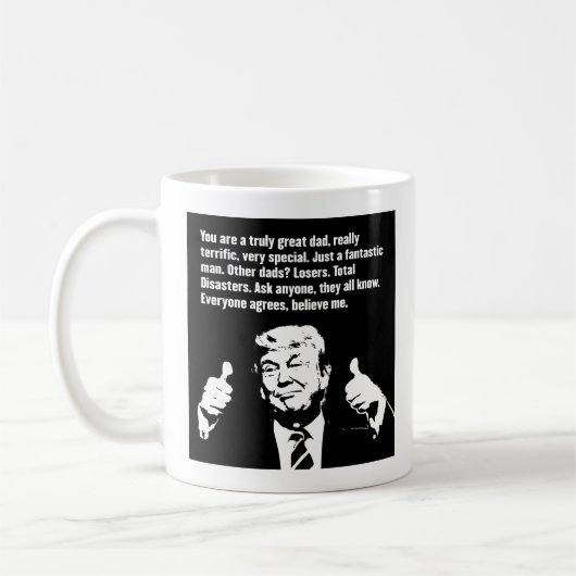 Trump-Tasse des Vaters Kaffeetasse (Links)