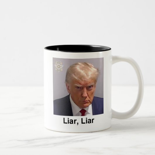 Trump-Tasse "Liar, Liar" Zweifarbige Tasse (Rechts)
