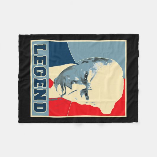 Trump-Tasse schoss 2024 Präsident Legend nie übert Fleecedecke (Vorderseite (Horizontal))