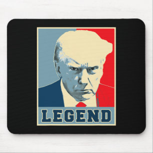Trump-Tasse schoss 2024 Präsident Legend nie übert Mousepad