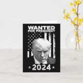 Trump Tasse schot für U.S. Gewollt Präsident 2024 Karte (Gelbe Blume)