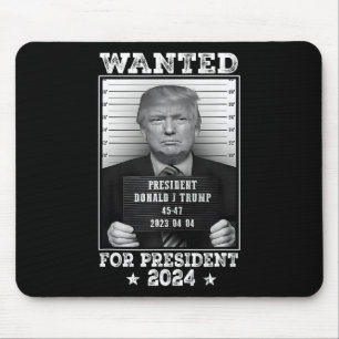 Trump Tasse schot für U.S. Gewollt Präsident 2024  Mousepad