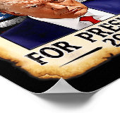 Trump Tasse schot für U.S. Gewollt Präsident 2024 Poster (Ecke)