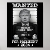 Trump Tasse schot für U.S. Gewollt Präsident 2024 Poster (Vorne)