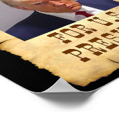 Trump Tasse schot für U.S. Gewollt Präsident 2024  Poster (Ecke)