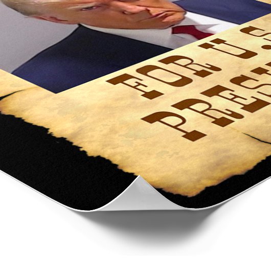 Trump Tasse schot für U.S. Gewollt Präsident 2024 Poster (Ecke)