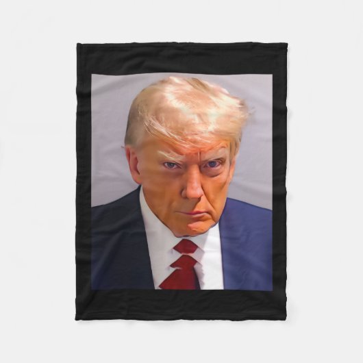 Trump Tasse Shot 1 Fleecedecke (Vorderseite)