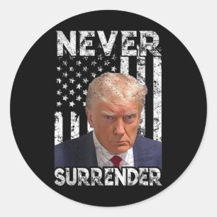 Trump Tasse Shot 2024 American Flag Women übergebe Runder Aufkleber