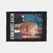 Trump Tasse Shot 2024 Präsident American F Fleecedecke (Vorderseite (Horizontal))