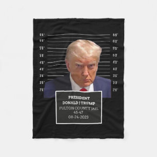 Trump Tasse Shot Präsident Donald J Trump Mugshot Fleecedecke