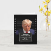 Trump Tasse Shot Präsident Donald J Trump Mugshot Karte (Gelbe Blume)