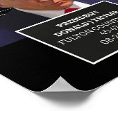 Trump Tasse Shot Präsident Donald J Trump Mugshot  Poster (Ecke)