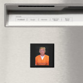 Trump Tasse Shot Range Jumpsuit Parody Behind Bars Magnet (In Situ (Geschirrspüler))