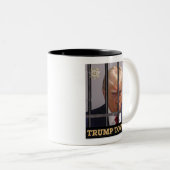 Trump-Tasse - "Trump Tower" Zweifarbige Tasse (VorderseiteRechts)