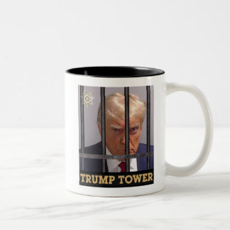 Trump-Tasse - "Trump Tower" Zweifarbige Tasse