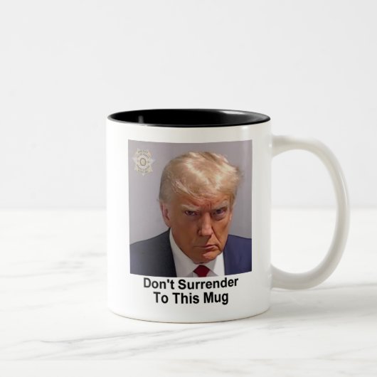 Trump-Tasse "Verzichte nicht auf diese Tasse" Zweifarbige Tasse (Rechts)