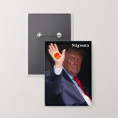 Trump-Taster Button (Vorderseite/Rückseite)