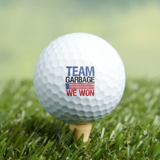Trump - Team Garbage We Won Golfball (Insitu T-Shirt)