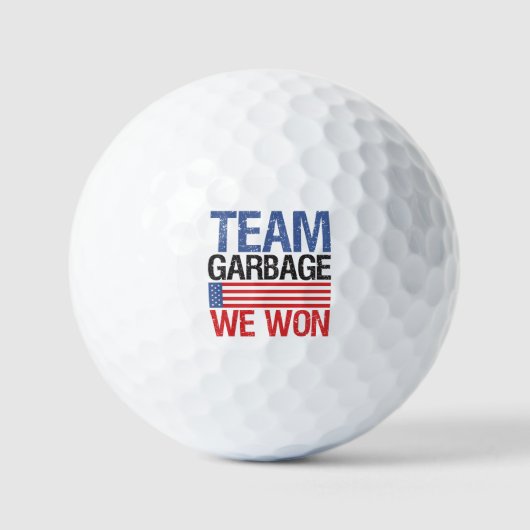Trump - Team Garbage We Won Golfball (Vorderseite)
