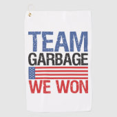 Trump - Team Garbage We Won Golfhandtuch (Vorderseite)