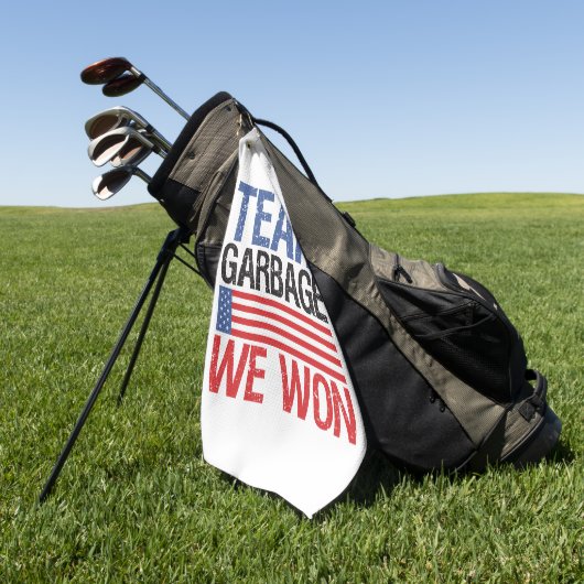 Trump - Team Garbage We Won Golfhandtuch (Gras)