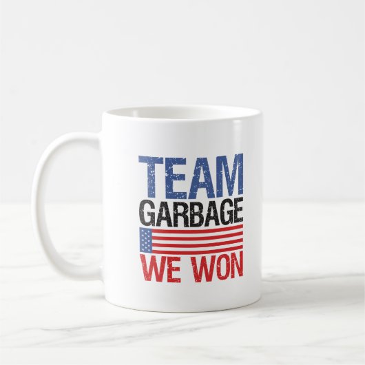 Trump - Team Garbage We Won Kaffeetasse (Links)