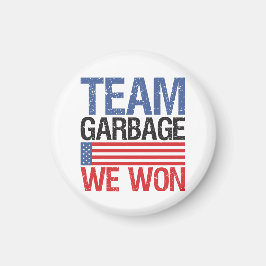 Trump - Team Garbage We Won Magnet
