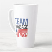 Trump - Team Garbage We Won Milchtasse (Linke Ecke)