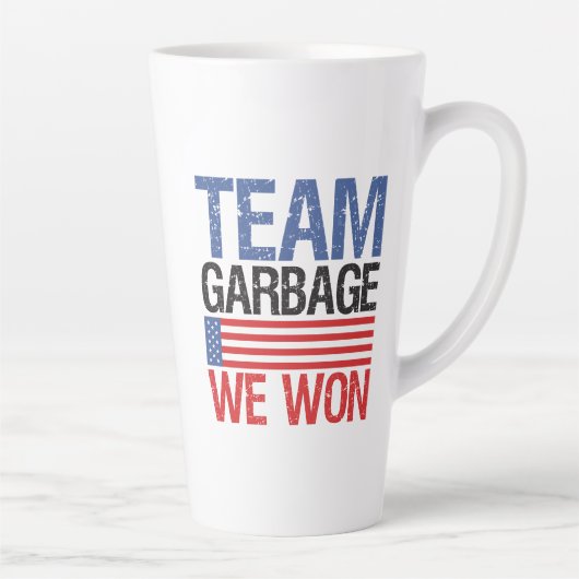 Trump - Team Garbage We Won Milchtasse (Rechts)