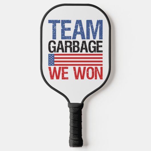 Trump - Team Garbage We Won Pickleball Schläger (Vorderseite)