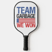 Trump - Team Garbage We Won Pickleball Schläger (Rückseite)