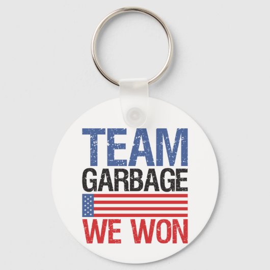 Trump - Team Garbage We Won Schlüsselanhänger (Vorderseite)