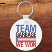 Trump - Team Garbage We Won Schlüsselanhänger (Vorderseite)