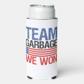 Trump - Team Garbage We Won Selters Dosenkühler (Seltzer Rückseite)