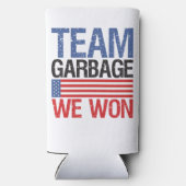 Trump - Team Garbage We Won Selters Dosenkühler (Rückseite)