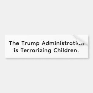 Trump terrorisiert Kinder Hankamer Artjunkhaus Autoaufkleber