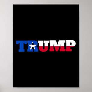 Trump Texans für Trump Poster