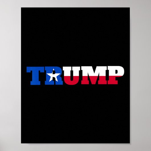 Trump Texans für Trump Poster (Vorne)
