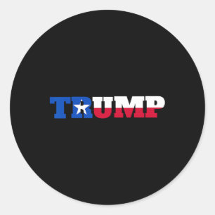 Trump Texans für Trump Runder Aufkleber