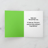 Trump The Lyin' King Vrs Dr. Fauci Satire Birthday Karte (Innenseite)