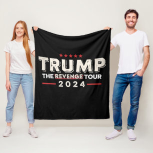 Trump The Rache Tour 2024 Vintag Fleecedecke