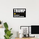 Trump - Too Fascisty Would Not Recommend Poster (Heimbüro)